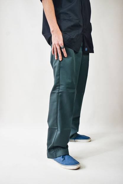 Pantalone Rectos de Trabajo Clasicos Verde Petroleo