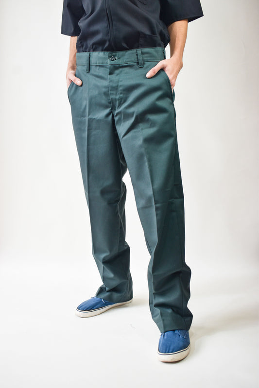 Pantalone Rectos de Trabajo Clasicos Verde Petroleo