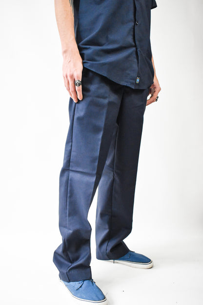 Pantalone Rectos de Trabajo Clasicos Azul