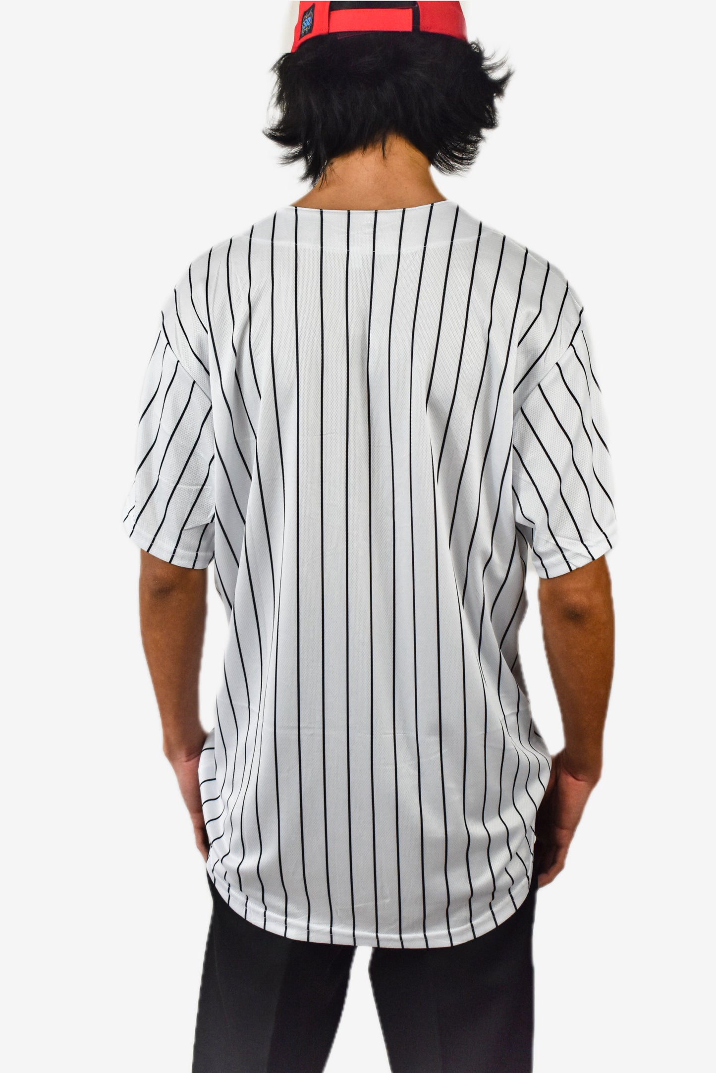 camiseta baseball - blanca rayas negras